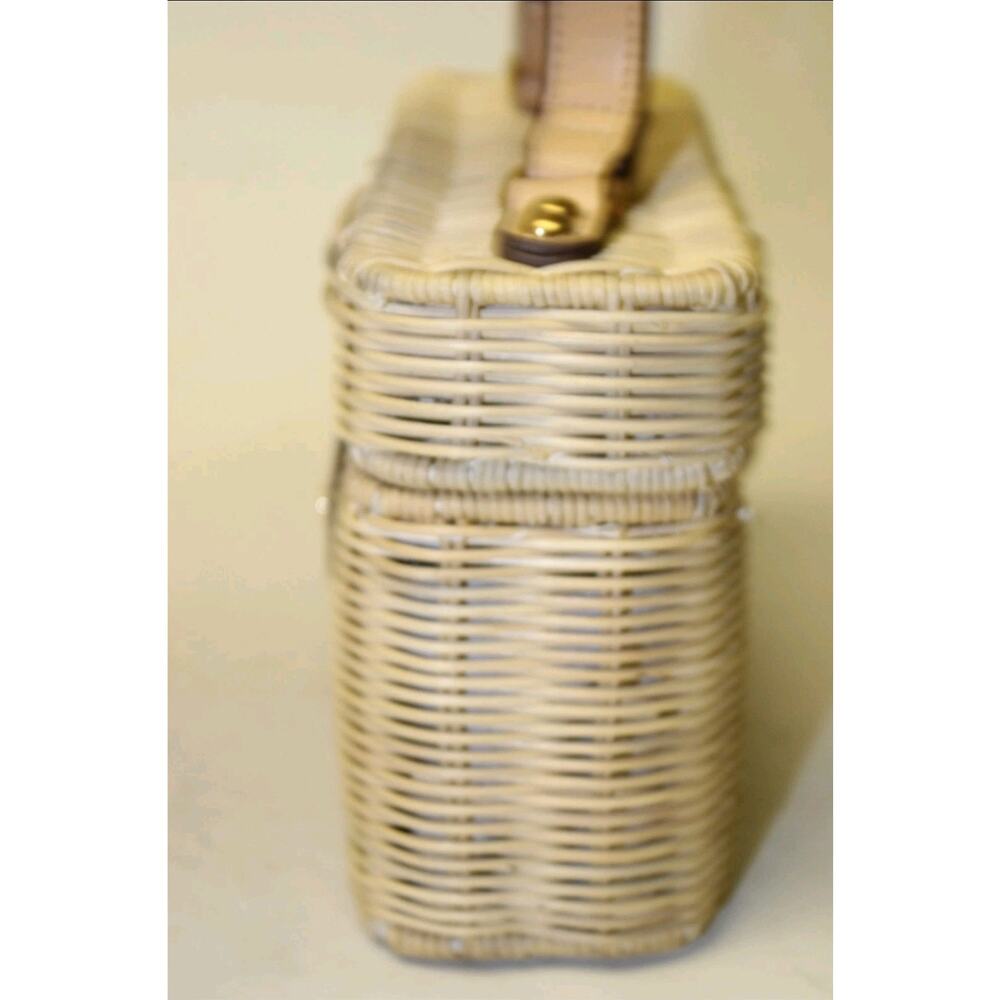 Banana Republic NEW Boxy Fisherman Rattan Womens Wicker Satchel Bag 480598 - Picture 10 of 16